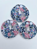 Trio de lingettes pour sonde de gastrostomie fleuries