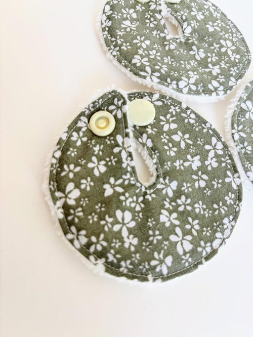 G pad fleuri en bambou Oeko Tex